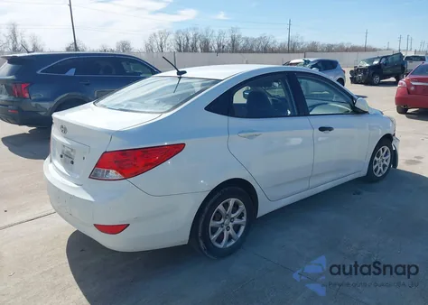 2013 Hyundai Accent Gls from USA, damaged, VIN KMHCT4AE2DU522208